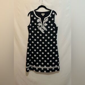 Charlie Paige Black and White Sleeveless Sheath Mini Dress